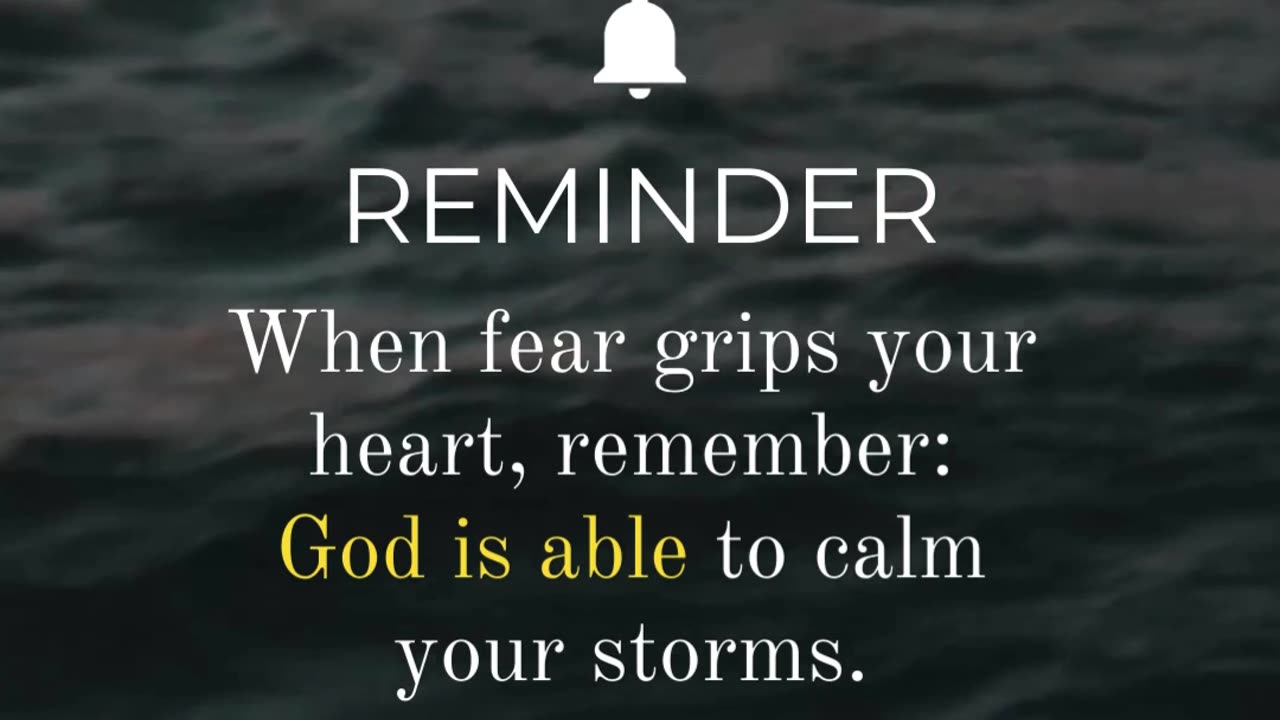 In moments of fear, trust that God equips us with the strength and peace to overcome any anxiety.