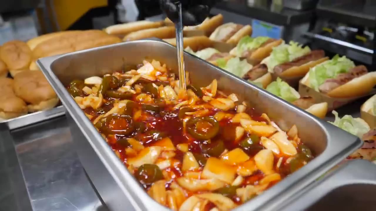 TOP3 American style hot dog, pizza, Burger - korean street food