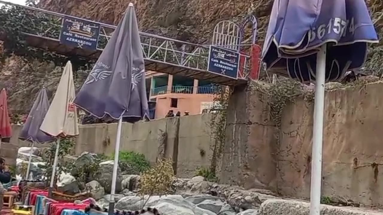 Beautiful view of Wadi Siti Fatima in Marrakesh, Morocco