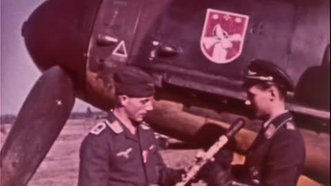 Original color footage filmed by Werner Pichon-Kalau von Hofe of JG 54 fighter operations in 1941-42