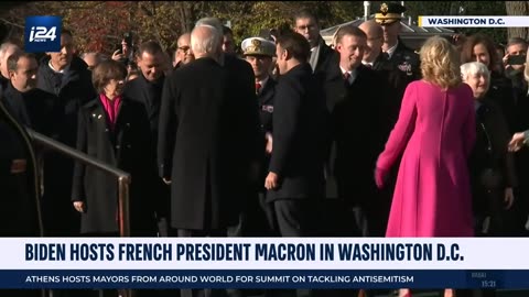 US President Biden welcomes French President Macron to the White House for a State Visit