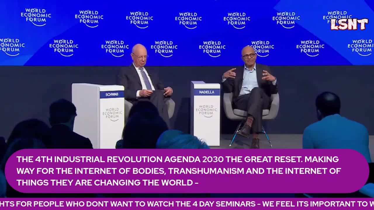 Satya Nadella, CEO of Microsoft Speak to Klaus DAVOS 2023 WEF