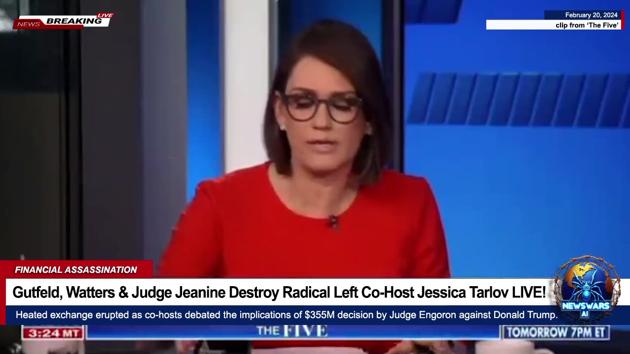 Gutfeld, Watters & Judge Jeanine Destroy Radical Left Co-Host Jessica Tarlov on LIVE TV!