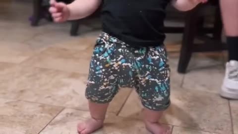 Cute baby dance