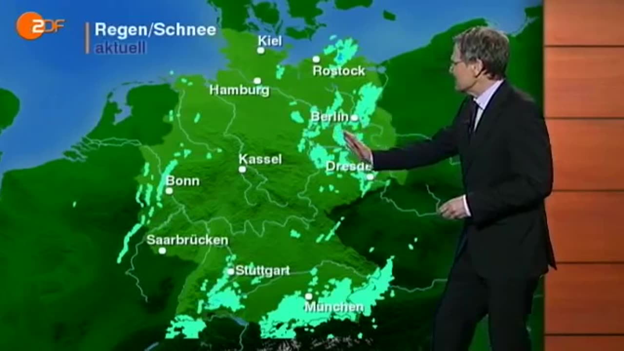 ZDF heute-journal 14.01.2009 Wetter - Chemtrails