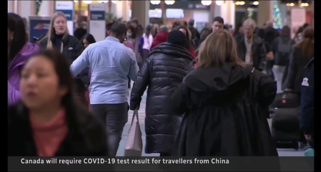 Canada to require COVID-19 test for traveller's from China