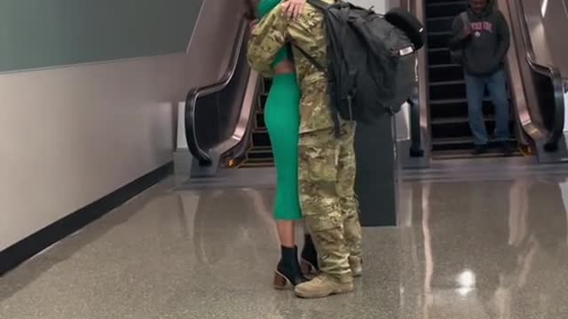 To welcome home the soldiers' loved ones