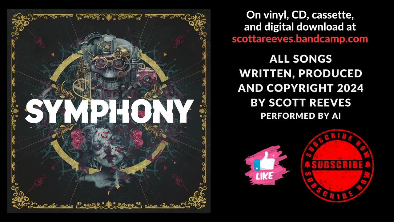 🎵🎹💿 Symphony [ FULL ALBUM ] | Original Music | Scott Reeves | Singer Songwriter | AI Performance