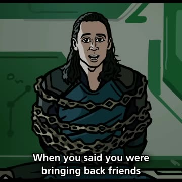 Loki Acorrentado e excitado #thor #loki #hulk #banner #marvel #parody #animation #cartoon