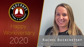 Happy 2 year work anniversary to Rachel Buckchetsky