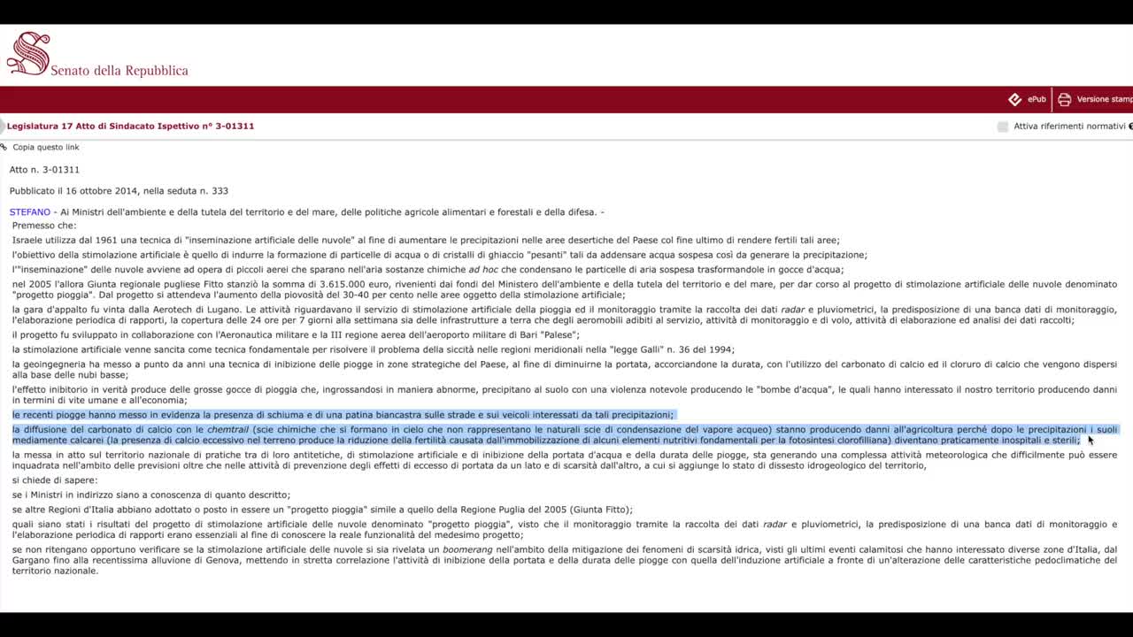 GEOINGEGNERIA I DOCUMENTI UFFICIALI - Sostanze TOSSICHE ☠️ RILEVATE DAL CNR