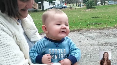 Cutest Baby Playing Outdoor For The First Time __ Just Laugh