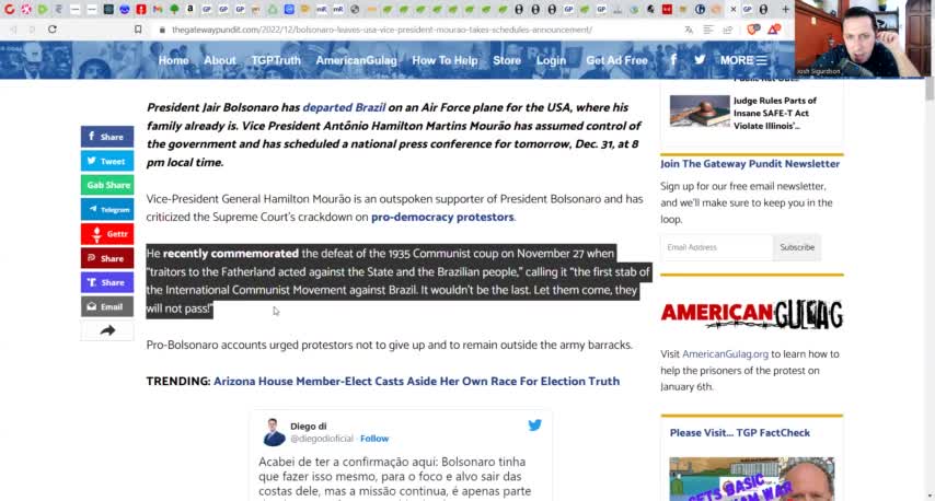 BOLSONARO FLEES TO USA! - Brazil's Future In Question! - Lula To SEIZE POWER?