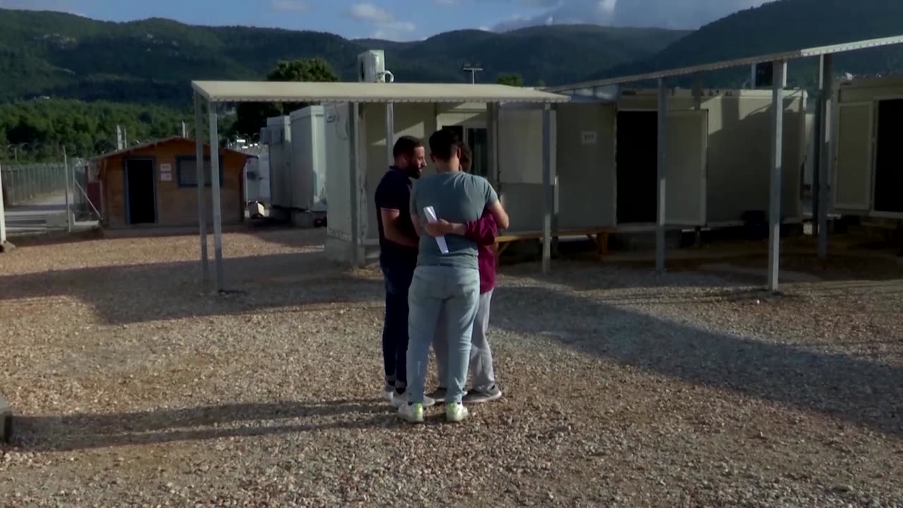 Teen survivor hugs brother after Greece shipwreck