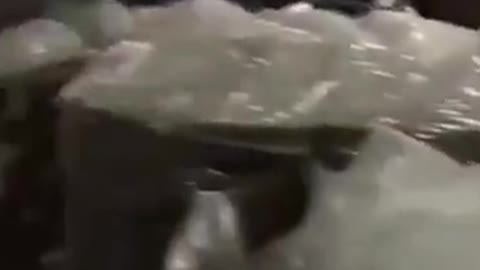 The making of plastic rice.