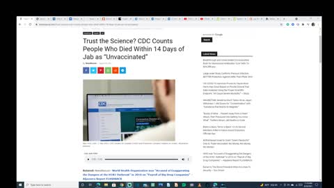 CDC Count Hospitalized Vaccinated As Unvaccinated To Push Fear