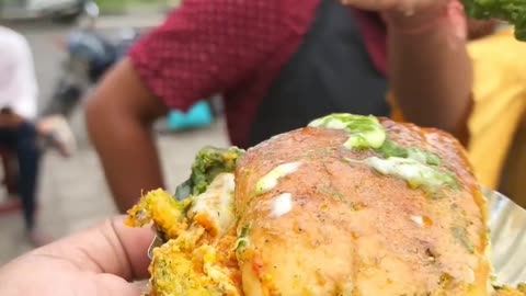 Full cheese pav bhaji #india street food