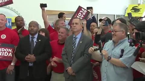 DeSantis SAVAGELY Signs Law in Brandon, FL Thunderous Chants