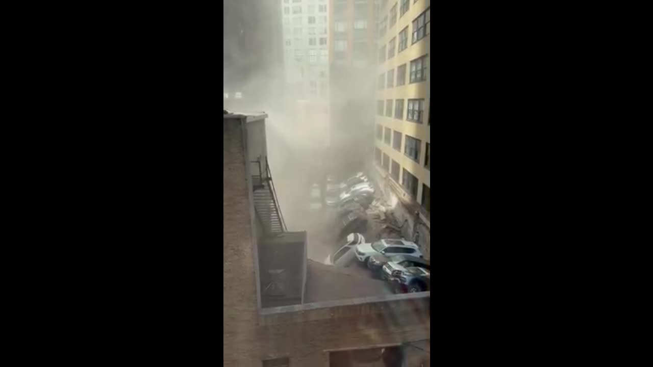 Parking garage collapses in New York City