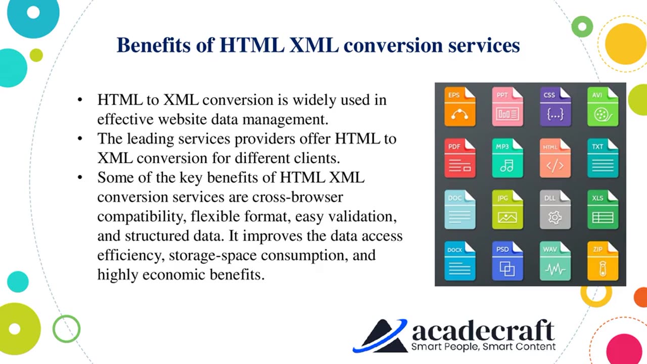 html xml conversion services