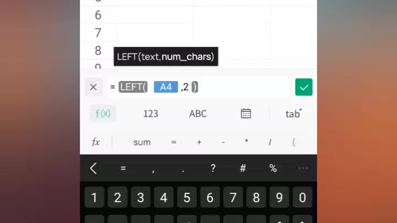 How To Use left function in excel