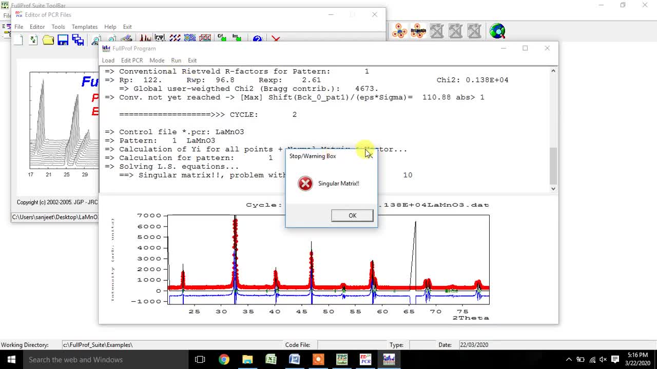 Rietveld Refinement of LaMnO3 and Crystal Structure using FullProf and VESTA Software