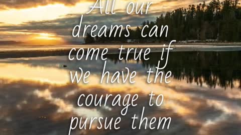 You can go as far as you dream, think and imagine!