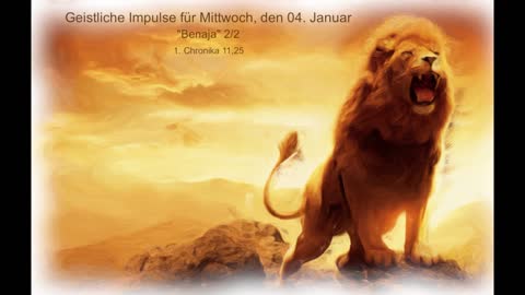 Geistliche Impulse für Mittwoch, den 04. Januar