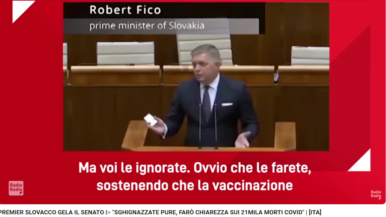 Il presidente della Slovacchia Fico sostiene le indagini sulla gestione Covid e vaccini