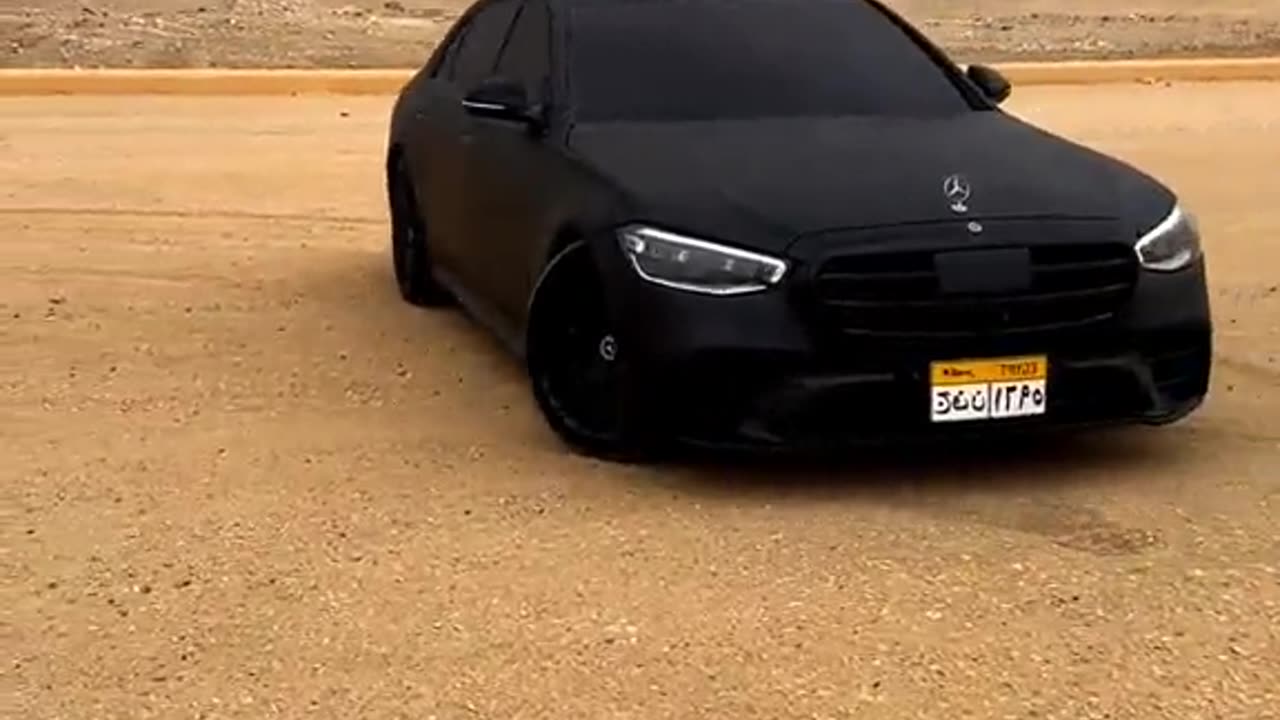 Mercedes Benz in front of Paaramid ⛰️ Egyptian Desert 🏜️