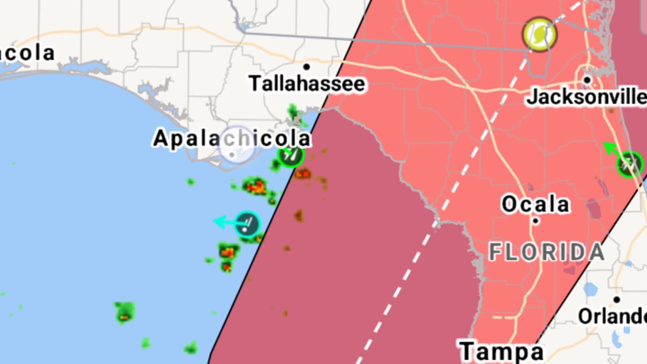 Idalia track is wrong this is we're I think it will make land fall