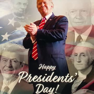 HAPPY PRESIDENTS’ DAY🇺🇸🗽🏅DONALD J. TRUMP🥇🇺🇸❤️🤍💙🇺🇸🏛️⭐️🎊