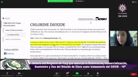 Ley uso del dióxido de cloro Paraguay.