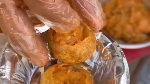 PANI PURI STREET FOOD 😋🤩