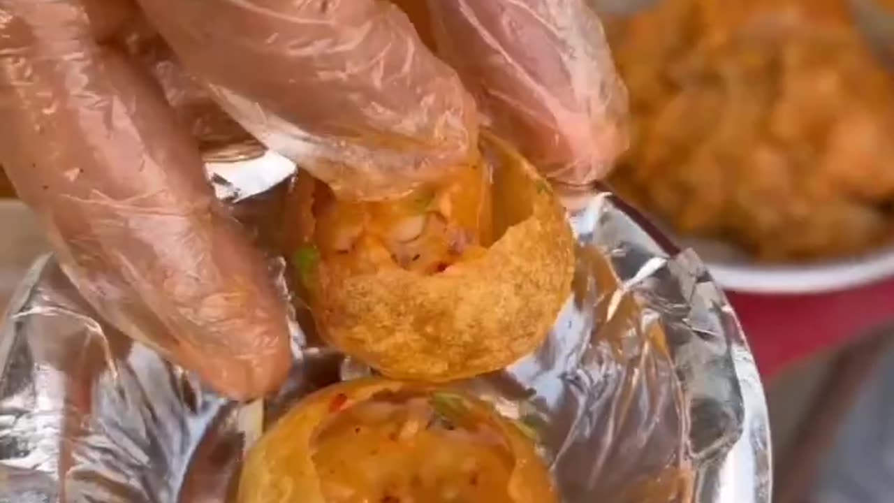 PANI PURI STREET FOOD 😋🤩