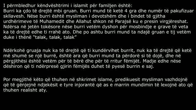 Elvis Naci genjen per Gjon pagëzorin (Jahjan)Familja islame sipas kuranit dhe sipas Elvis Nacit