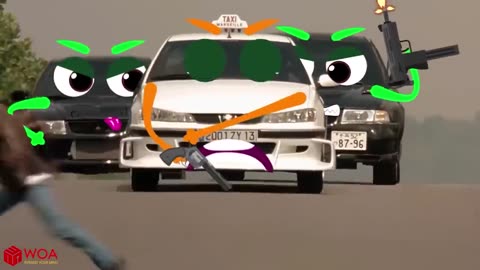 Big Trucks Crashing Into Cars _ High Speed Car Chase _ Woa Doodles.mp4