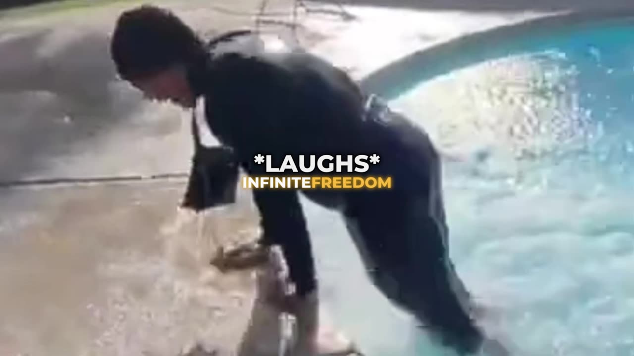 Tristan's EVIL pool prank 🤣