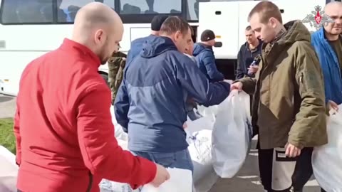 Russian soldiers returned from captivity