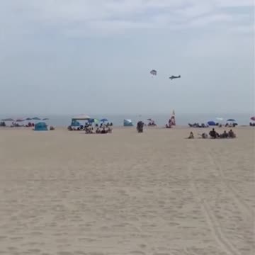 Small plane plummets into ocean as people watch in shock on a New Hampshire beach