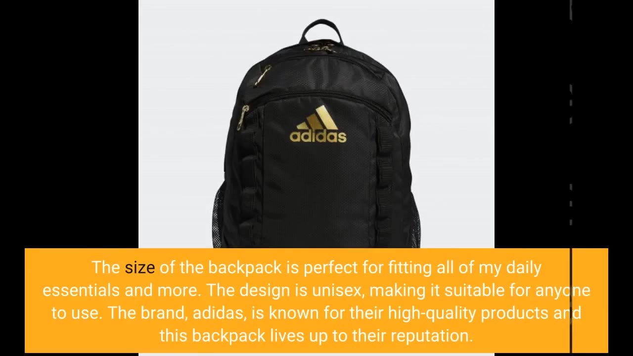 User Feedback: adidas Unisex-Adult Excel Backpack, Jersey WhiteBlack, One Size