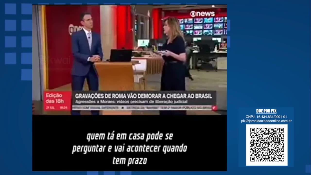 Afinal, onde estão os vídeos do 'entrevero'... jornalista da Globo dá desculpa esfarrapada!