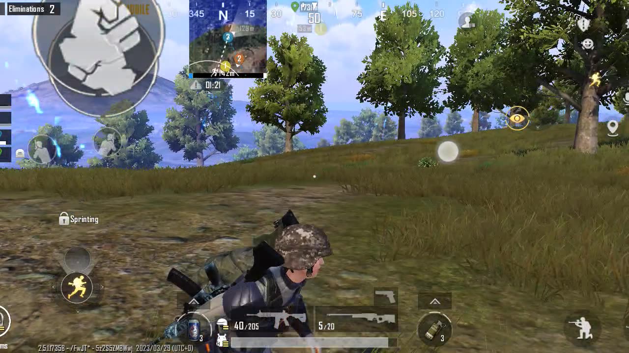 Suddenly meeting enemy in an empty field 🥸 PUBG