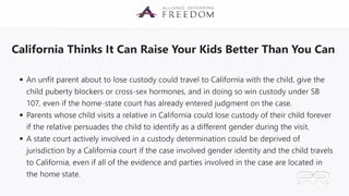 California Castrating Children from All 50 States