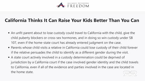 California Castrating Children from All 50 States