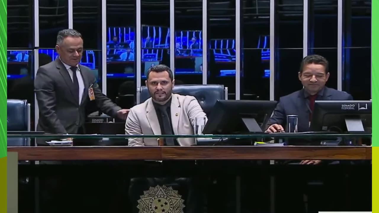 MOMENTO EM QUE CLEITINHO ASSUME PRESIDENCIA DO SENADO POR UM TEMPO E MANDA RECADO DIRETO A MORAES !