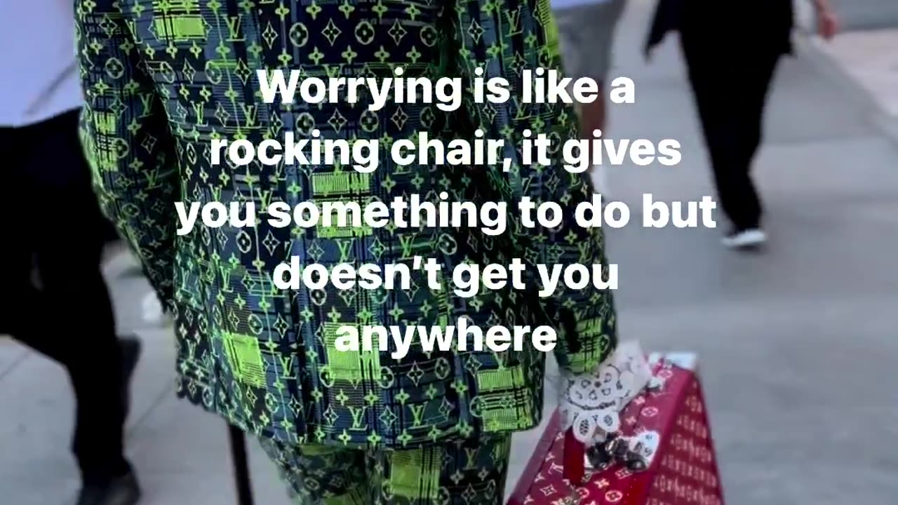 Why Worrying Is Like A Rocking Chair Legend Already Made / Black Willy Wonka