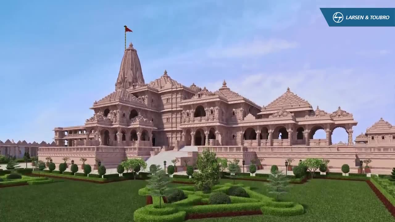 The Ram Mandir is a Hindu temple construction