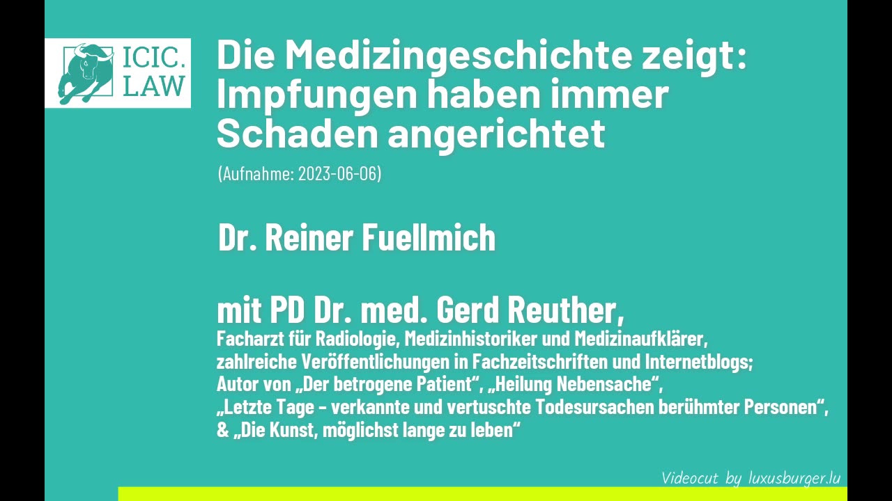 ICIC..22.7.23.. 🇩🇪 🇦🇹 🇨🇭 🐰Die Medizingeschichte zeigt, Impfungen haben immer Schaden angerichtet