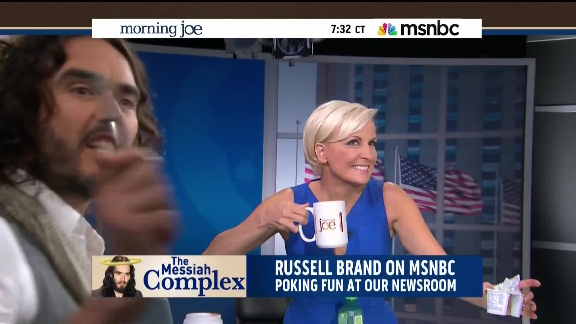 Russell Brand Shows MSNBC [HD] How a Guest Should be Interviewed